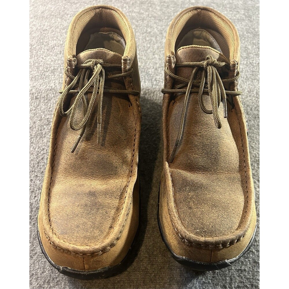 Justin Original Work-boots 235 Cappie Resistant EH Steel Toe Sz 12W Full-Grain